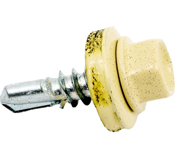 Изображение товара Кровельный саморез КРЕП-КОМП 5,5x19, RAL1014, слоновая кость, 250 шт. ск55191014кф