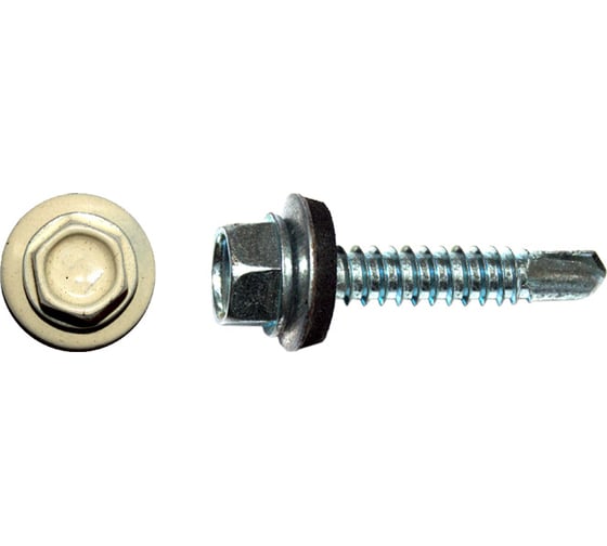 Изображение товара Кровельный саморез КРЕП-КОМП 4,8x35, RAL1015, светлая слоновая кость, 3000 шт. ск351015к