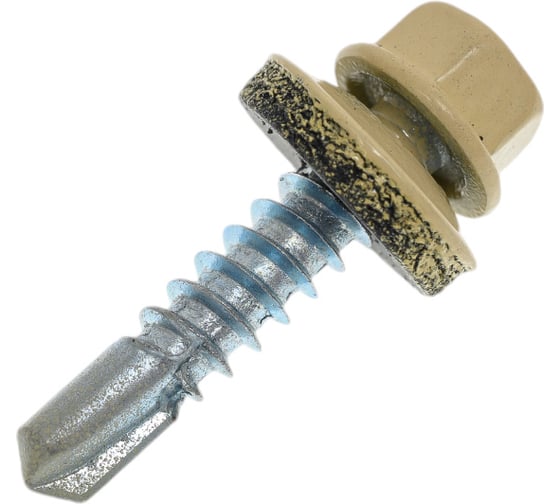 Изображение товара Кровельный саморез КРЕП-КОМП 5,5x25, RAL1014, слоновая кость, 250 шт. ск55251014кф