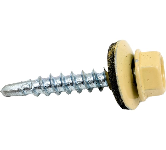 Изображение товара Кровельный саморез КРЕП-КОМП 4,8x29, RAL1014, слоновая кость, 250 шт. ск291014кф