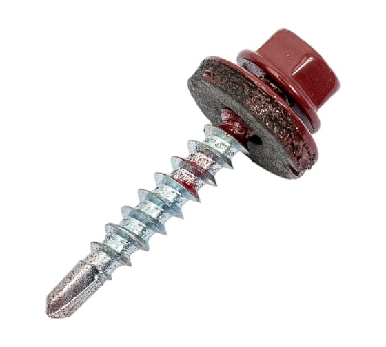 Изображение товара Кровельный саморез КРЕП-КОМП 4,8x29, RAL3005, красное вино, 250 шт. ск293005кф