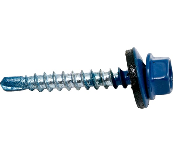 Изображение товара Кровельный саморез КРЕП-КОМП 4,8x35, RAL5005, насыщенный синий, 250 шт. ск355005кф