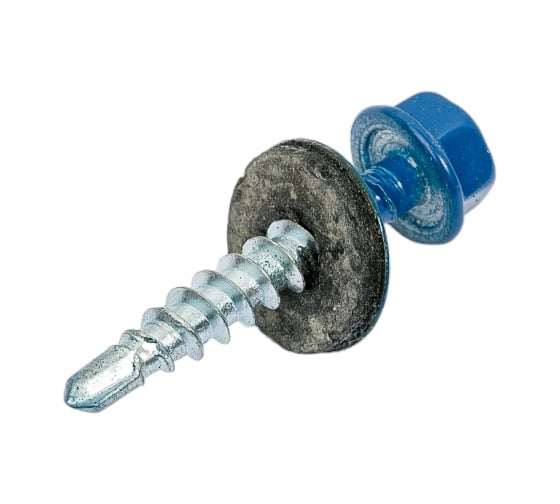 Изображение товара Кровельный саморез КРЕП-КОМП 4,8x29, RAL5005, насыщенный синий, 250 шт. ск295005кф