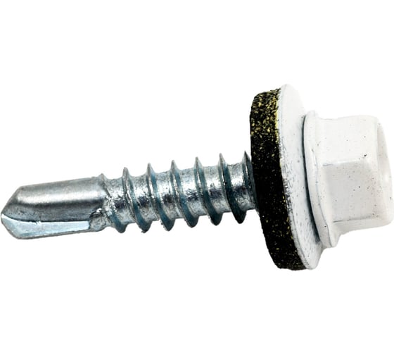 Изображение товара Кровельный саморез КРЕП-КОМП 5,5x25, RAL9003, белый сигнальный, 250 шт. ск55259003кф