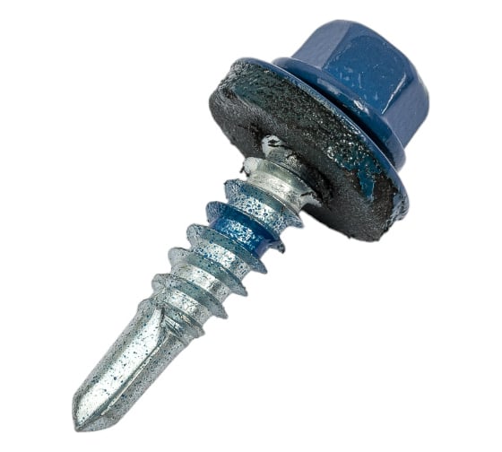 Изображение товара Кровельный саморез КРЕП-КОМП 5,5x25, RAL5005, насыщенный синий, 250 шт. ск55255005кф