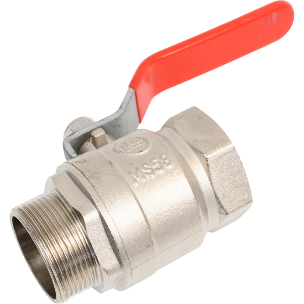 Изображение товара Латунный шаровой кран DOUBLE-LIN 1 1/2 резьбовой запорный узел