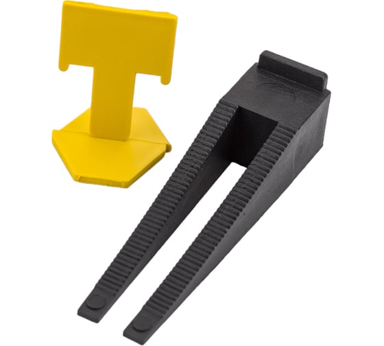 Изображение товара Система выравнивания плитки Зажим 1 мм 50 шт + Клин 50 шт ACCURATE J1-50+50