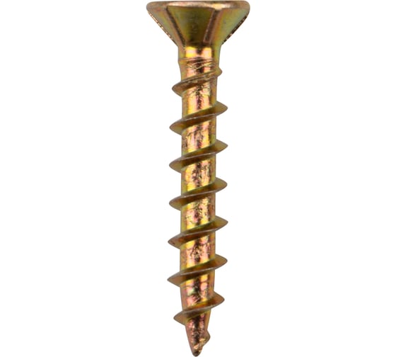 Изображение товара Оконный саморез KRANZ острый, 4,1x25, желтый цинк 12000 шт. 1503-4125-1