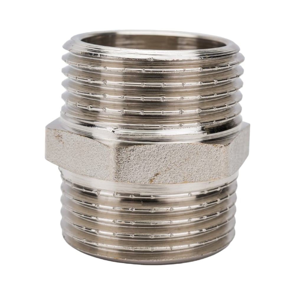 Изображение товара Латунный резьбовой ниппель 1 1/4 дюйма DOUBLE-LIN LL6020 профессиональный