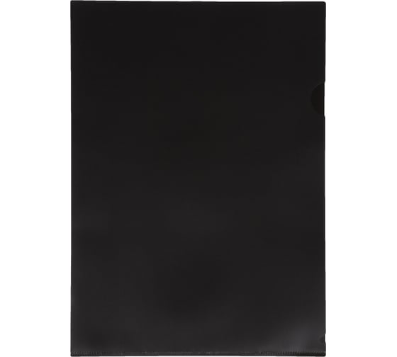 Изображение товара Папка-уголок Attache А4 пластиковая 180 мкм черная 10 шт в упаковке 1429422