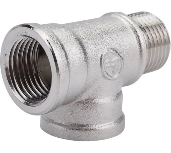 Изображение товара Тройник резьбовой DOUBLE-LIN латунный никелированный вр/вр/нр - 3/4" LL6121 (3/4")