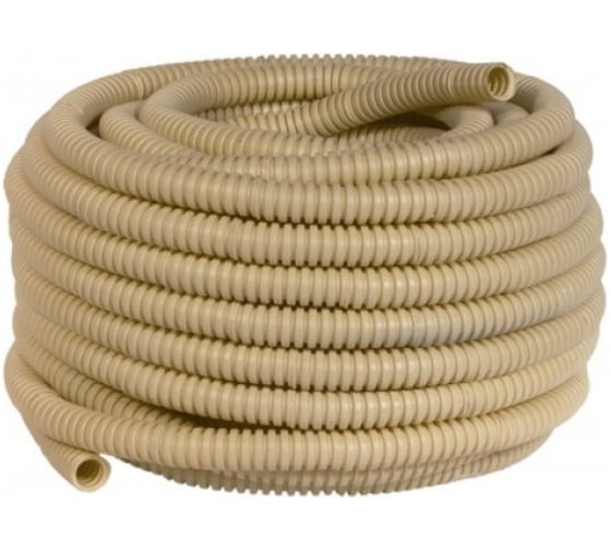 Изображение товара Легкая гофротруба ПВХ Урал ПАК с протяжкой под светлое дерево-16 мм (25), м ГФ-8104116-025