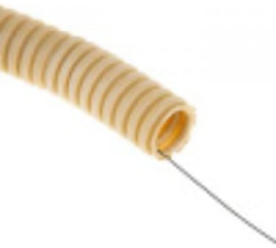 Изображение товара Легкая гофротруба ПВХ Урал ПАК с протяжкой под светлое дерево-20 мм (25), м ГФ-8104120-025