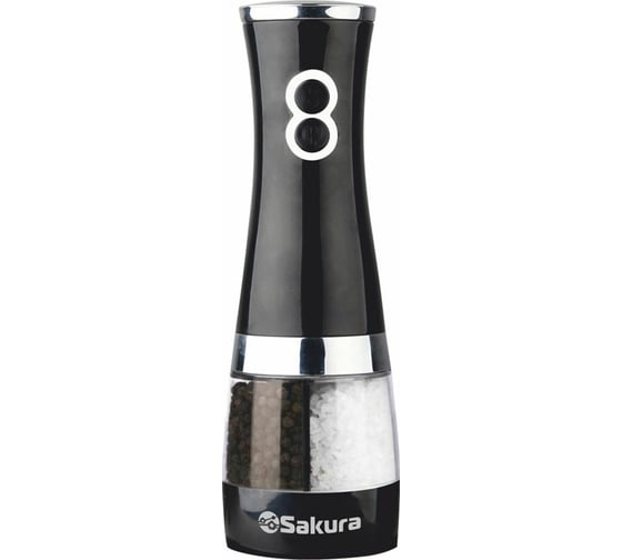 Изображение товара Электрическая двусторонняя мельница для соли и перца Sakura SA-6642BK РТ-00055080