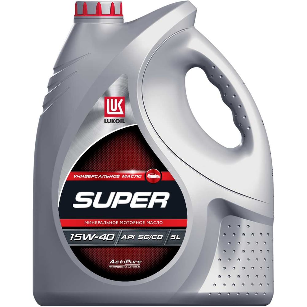 Изображение товара Моторное масло Лукойл СУПЕР SAE 15W-40, API SG/CD, 5 л 19196
