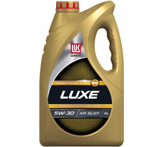 Изображение товара Моторное масло Лукойл ЛЮКС синтетическое SAE 5W-30, API SL/CF, 4 л 196256