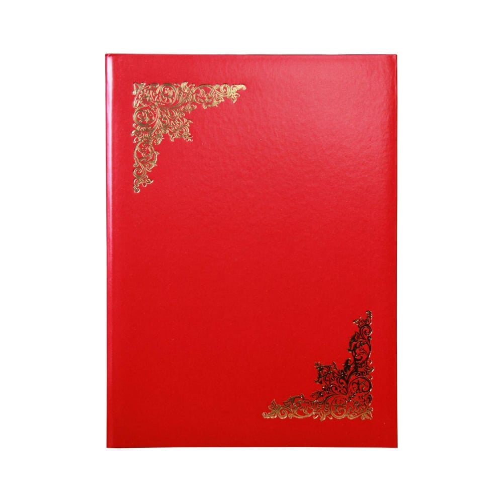 Адресная папка Attache удостоверение 100 х 65 мм calligrata жёсткая обложка бумвинил красный