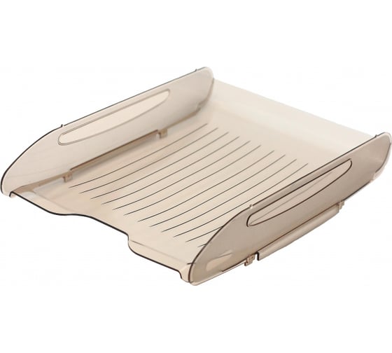 Изображение товара Горизонтальный лоток для бумаг Attache Элегант тонированный серый 1337981