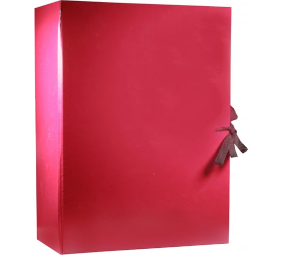 Изображение товара Архивная папка Attache на двух завязках А4 100 мм бумвинил до 1000 листов бордовая складная 1472043