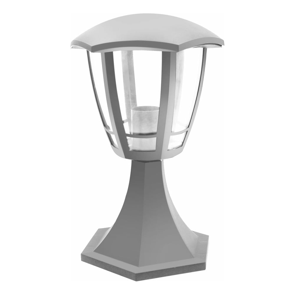 Изображение товара Садово-парковый светильник Camelion Валенсия 1 серый IP44 60 Вт E27