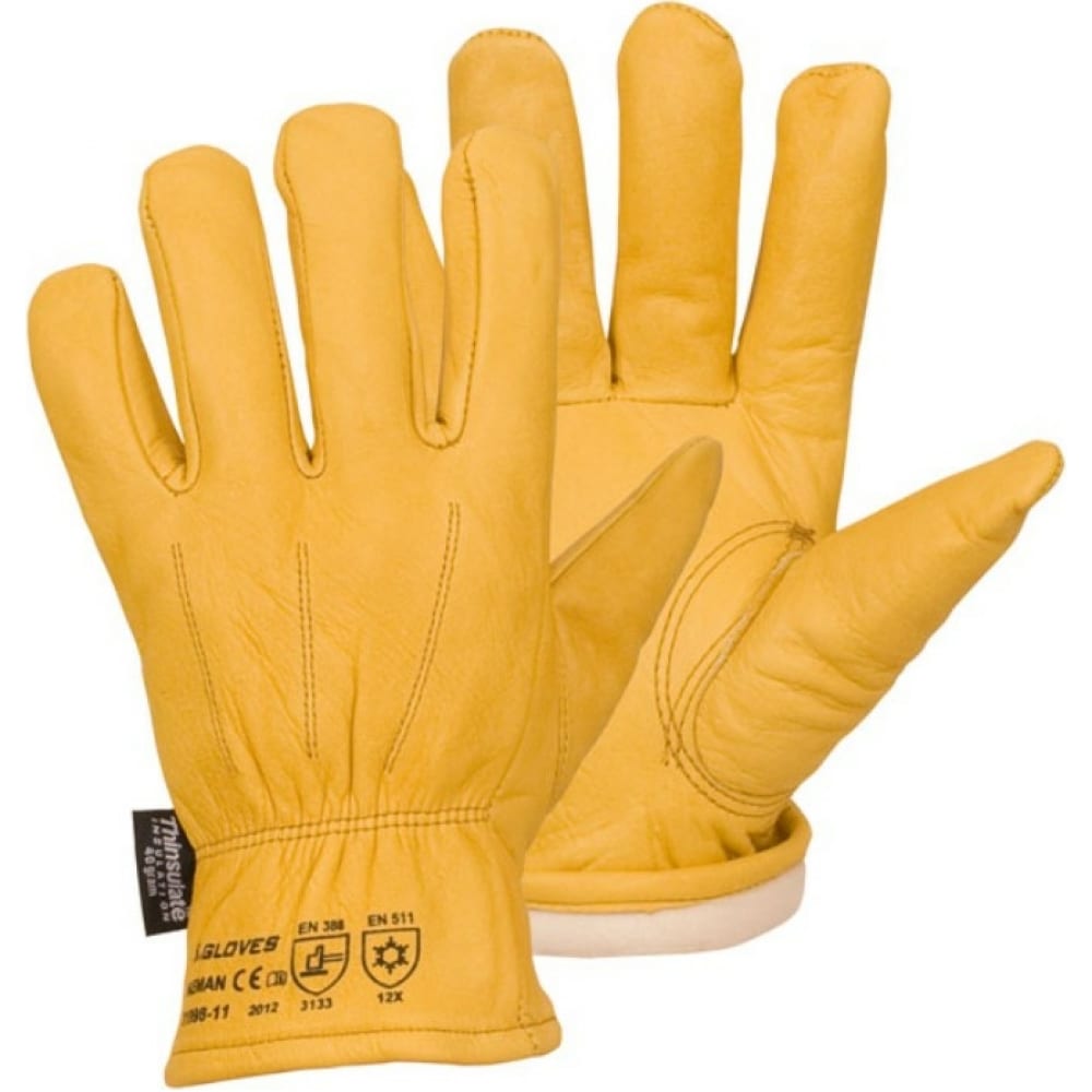 фото Утепленные кожаные перчатки s. gloves