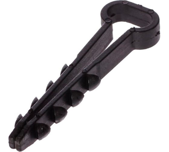 Изображение товара Дюбель-хомут для плоского кабеля Урал ПАК черный, 5-8 мм, 10 шт. АЭ-5050008-010-p
