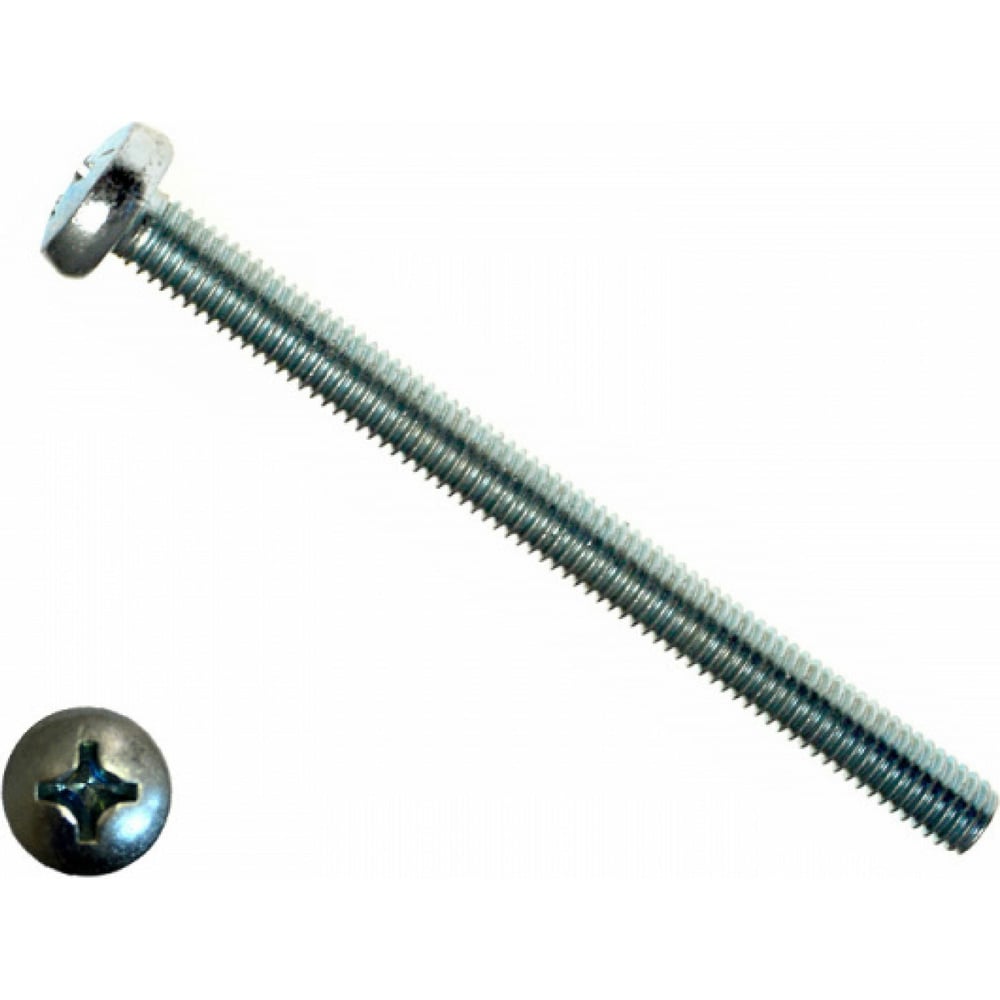 Изображение товара Винт крепёжный DIN 7985 3x50 цинк полуцилиндрическая головка, 10000 шт