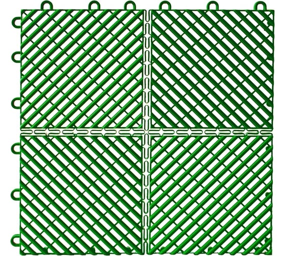 Изображение товара Садовые дорожки, покрытие для сада, дачи, террасы, бассейна ПластФактор City 1 кв.м. зеленый 4627080346789