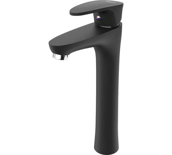 Изображение товара Смеситель для раковины Dorff Alpha высокий, цвет черный D9022000BL