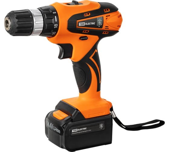 Изображение товара Аккумуляторная дрель-шуруповерт TDM ELECTRIC ДША-14-ЛК1 ТМ SQ1030-0203