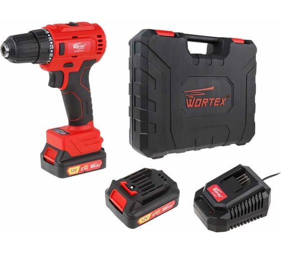 Изображение товара Аккумуляторная дрель-шуруповерт WORTEX BD 1220-1 DLi BD12201DLi1029