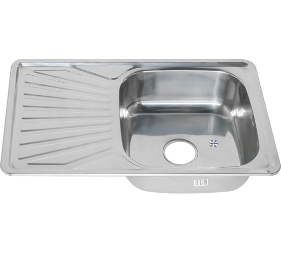 Изображение товара Мойка MELANA 7848 U 0,8/180 врезная, прямоугольная с сифоном 123 t 10