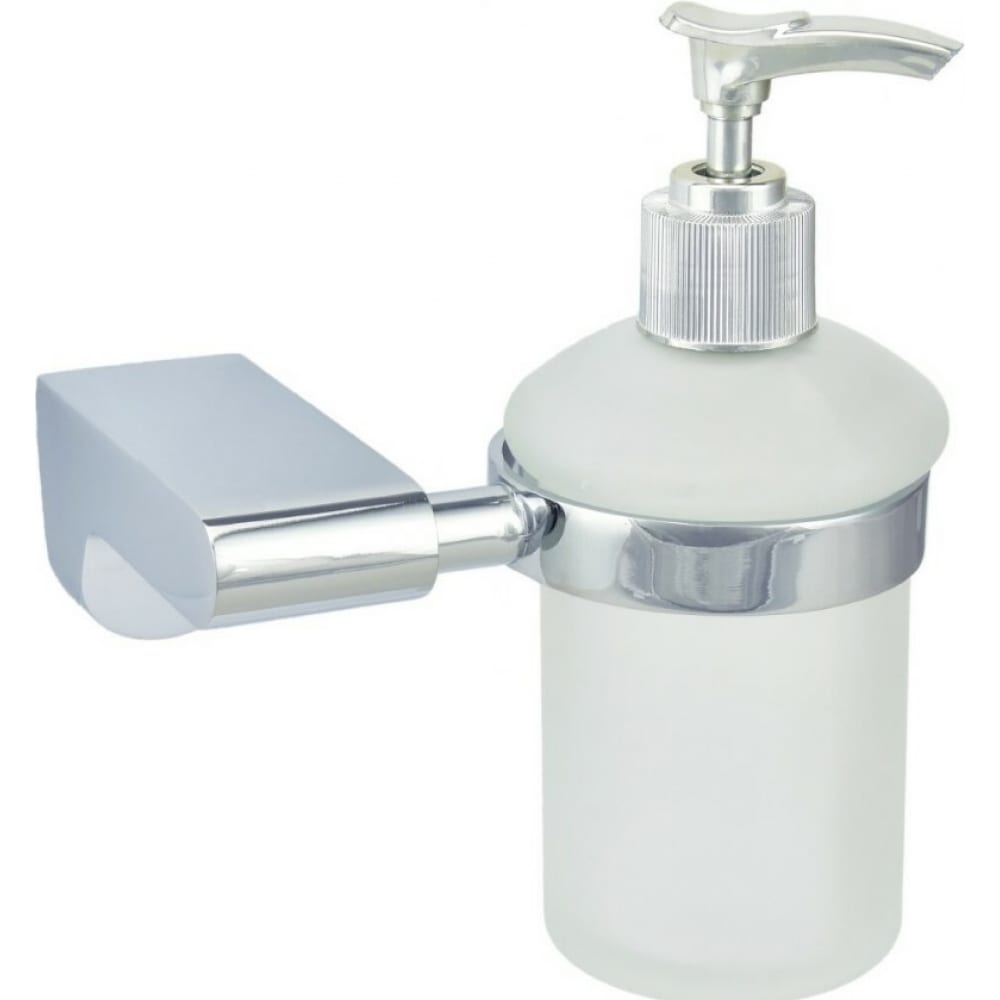 Стеклянный дозатор для жидкого мыла Solinne полка для ванной стекло настенная 13х51 5х5 8 см solinne classic 2552 381