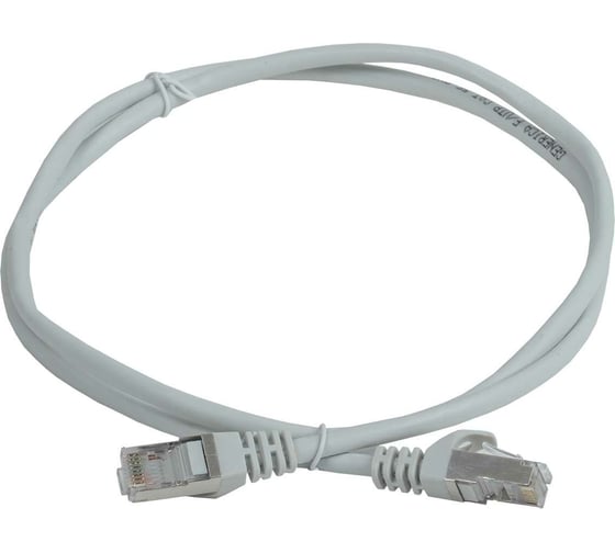 Изображение товара Коммутационный шнур GENERICA кат. 5Е, FTP, 0,5м, серый PC01-C5EF-05M-G