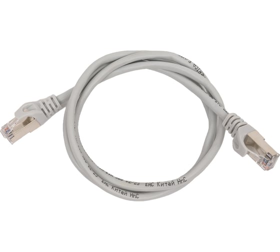 Изображение товара Коммутационный шнур GENERICA кат. 5Е, FTP, 1м, серый PC01-C5EF-1M-G