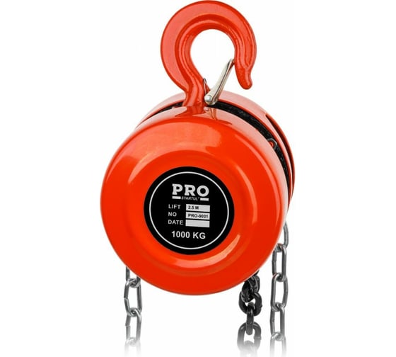 Изображение товара Ручная цепная таль STARTUL 1 т, 2.5 м PRO-9031