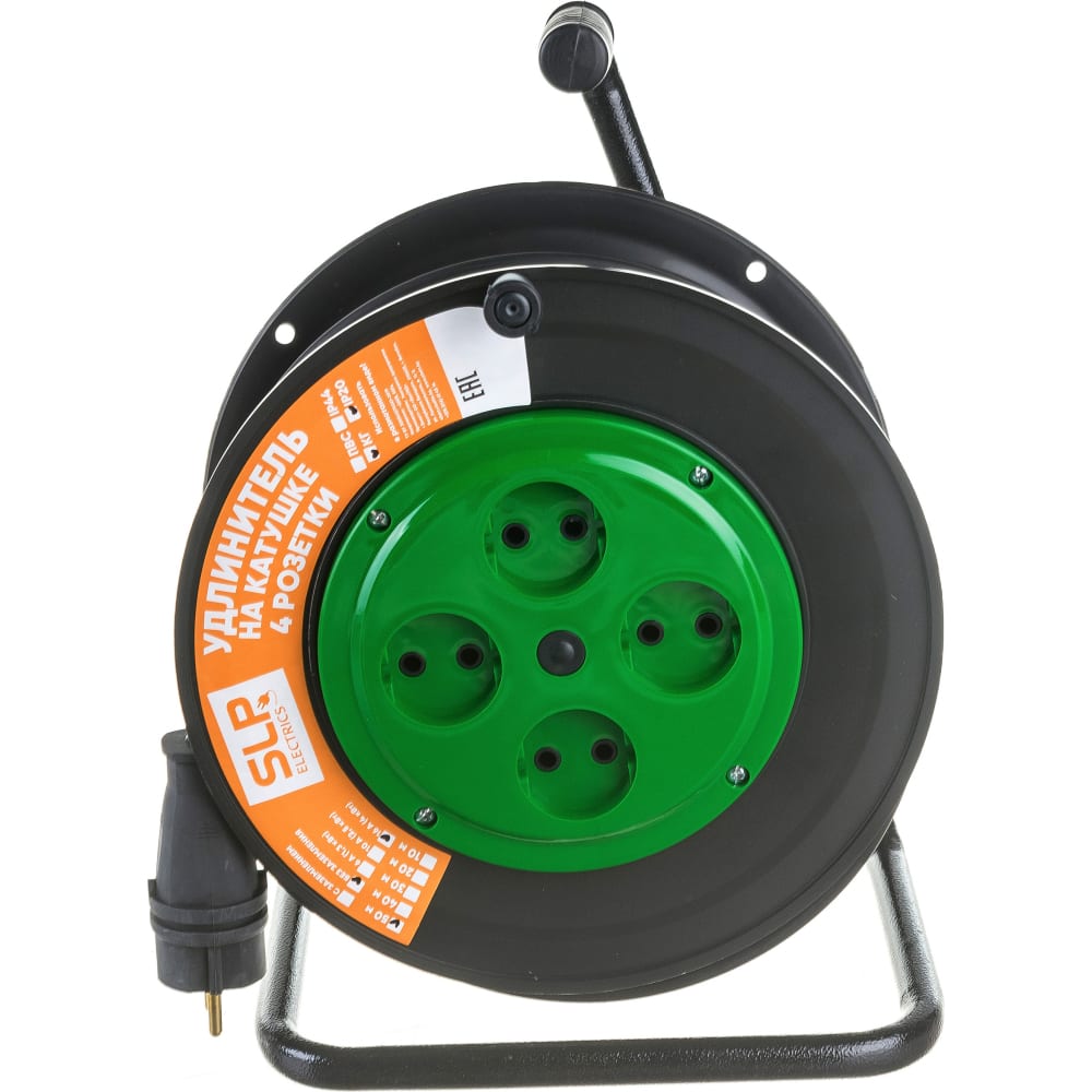 Электрический удлинитель SVET, цвет черный EV0451-5324 УХ-16-4-50-К - фото 1