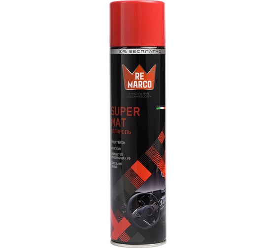 Изображение товара Полироль для пластика авто Re Marco SUPER MAT, 400 мл, "ВИШНЯ", аэрозоль RM-418