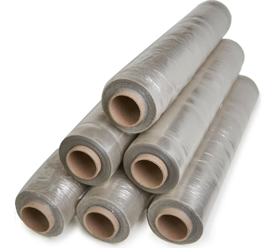 Изображение товара Техническая стрейч пленка PACK INNOVATION 1.9 кг, 500 мм, 23 мкм, 205 м, вторичная, 6 шт. IP00ST050023-6