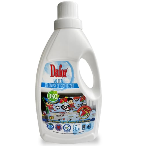 Изображение товара Био-гель для стирки детского белья Дафор 950 мл 4607002305193