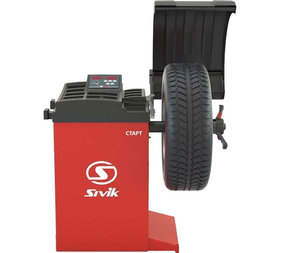 Изображение товара Станок для балансировки колес Sivik СБМК-60 Э АТС красный RAL3020 2000000340098