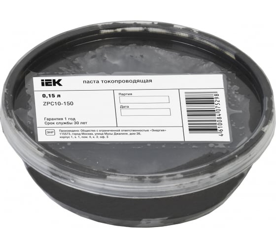 Изображение товара Токопроводящая паста IEK 0,15л ZPC10-150