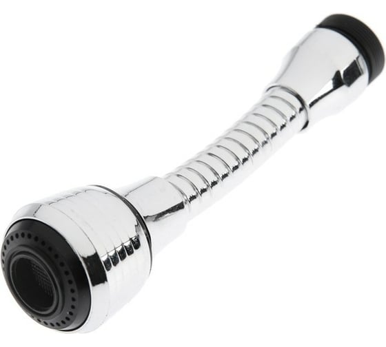 Изображение товара Аэратор Zein с регулировкой потока, на гибком шланге,140 мм, универсальный, пластик 6840443