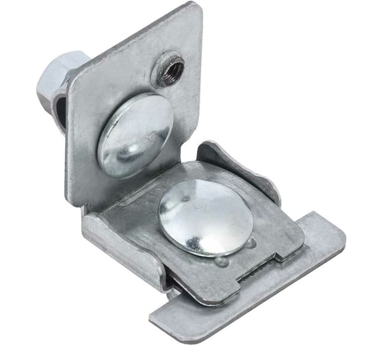 Изображение товара Держатель проводника IEK круглого, 6-10мм, фальца 0,6-8мм, оцинкованная сталь ZDP80-11-2-16-068