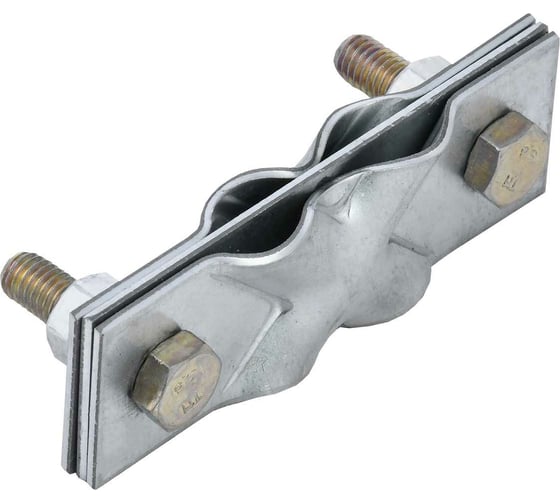 Изображение товара Зажим заземления IEK диагональный, полоса/пруток-полоса/пруток, оцинкованная сталь ZGC12-11-1-16-40
