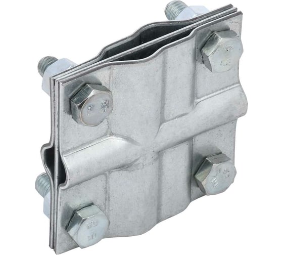 Изображение товара Зажим заземления IEK крестообразный, полоса/пруток-полоса/пруток, оцинкованная сталь ZGC13-11-1-16-40