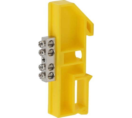 Изображение товара Шина ЭРА PE NO-222-89-1 Земля на на DIN-изол ШНИ-6x9-4 никелированная Д-Желтый, Б0044138