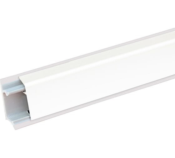 Изображение товара Алюминиевый плинтус для столешниц ООО ДЕКОПЛИНТ КВАДРО белый матовый, 3 м 2114