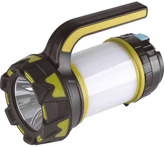 Изображение товара Фонарь Camelion LED5124 аккумуляторный, черный/зеленый, USB2.0, Micro USB, Powerbank, 5Вт, 4,4 А-ч, пластик, коробка 14671