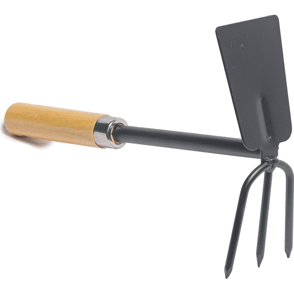 Комбинированная мотыжка-рыхлитель Садовита рыхлитель длина 25 см 5 зубцов деревянная ручка р 5 м